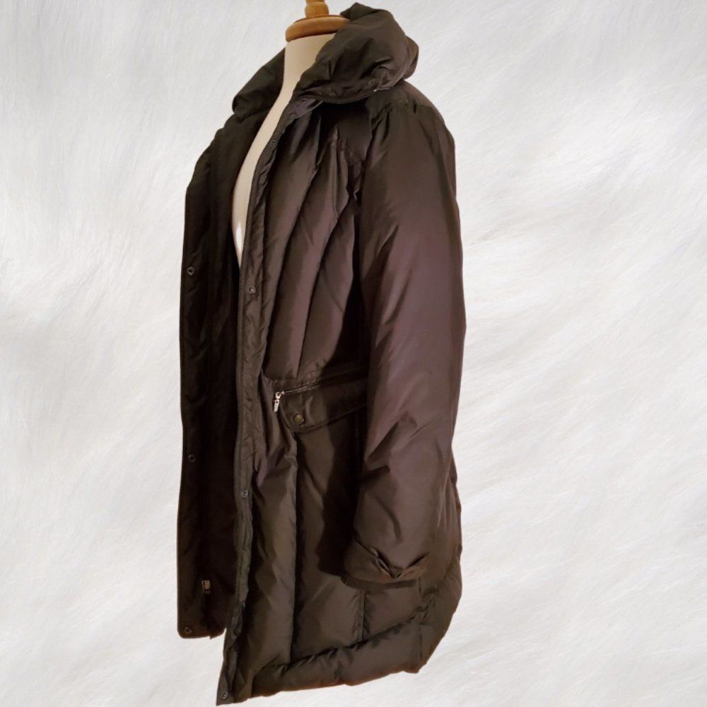 Cole Haan Knee-Length Black (80%) Down Puffer Coat Size M - Picture 2 of 16